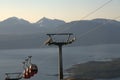 Cable car lift in Narvik Royalty Free Stock Photo