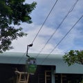 cable car line leading to the departure station, in the beautiful Indonesian mini park area