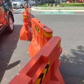 cable car line leading to the departure station, in the beautiful Indonesian mini park area