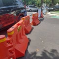 cable car line leading to the departure station, in the beautiful Indonesian mini park area