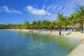 Cable car in Mahogany Bay in Roatan, Honduras Royalty Free Stock Photo