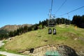 Cable car on mountain Royalty Free Stock Photo