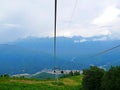 Cable car, cable car, cable car, mountain road Royalty Free Stock Photo