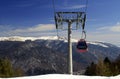 Cable car in the mountains