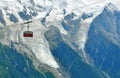 Cable car in mountains