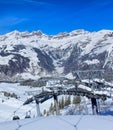 Cable car on Mt. Titlis in Switzerland