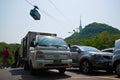 Cable car at N Seoul Tower, Seoul, South Korea Royalty Free Stock Photo