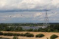 Cable car in Nizhny Novgorod Royalty Free Stock Photo