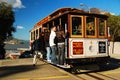 Cable Car on Nob Hill Royalty Free Stock Photo