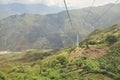 Cable car over the Chicamocha Canyon, tourist destination in Santander, Colombia