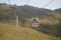 Cable car over the Chicamocha Canyon, tourist destination in Santander, Colombia Royalty Free Stock Photo