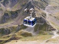 Cable car of the Pic du Midi in the Pyrenees Royalty Free Stock Photo