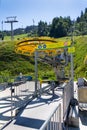 Cable car in Planai bike and ski areal, Schladming Austria