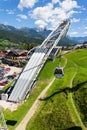 Cable car in Planai bike and ski areal, Schladming Austria