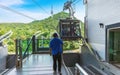 The cable car ride to N-Seoul Tower offers a stunning city view, making it a popular tourist spot in Seoul