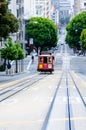 Cable car in San Francisco Royalty Free Stock Photo