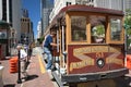 Cable Car in San Francisco, California USA