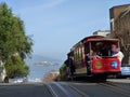 Cable car in San Francisco.