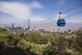 Cable car in Santiago de Chile Royalty Free Stock Photo
