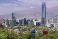 Cable car in Santiago de Chile Royalty Free Stock Photo