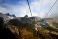 Cable car in Shangri-La, Yunan, China Royalty Free Stock Photo