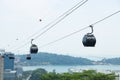 cable car in singapore. Royalty Free Stock Photo
