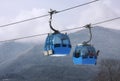 Cable car ski lift