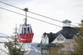 Cable car in ski Resort Sierra Nevada