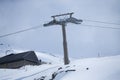 Cable car in ski Resort Sierra Nevada