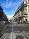 Cable Car and street scene in Dublin, Ireland