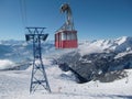 Cable car in Swiss Alps Royalty Free Stock Photo