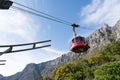 Cable car at Table Mountain, Cape Due, South Africa Royalty Free Stock Photo
