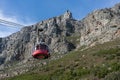 Cable car at Table Mountain, Cape Due, South Africa Royalty Free Stock Photo