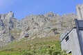 Cable car at Table Mountain in Cape Town Royalty Free Stock Photo