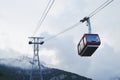 Cable car in Tahtali, Antalya, Turkey Royalty Free Stock Photo