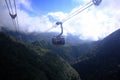 The cable car will take you up to the fansipan mountain. Royalty Free Stock Photo