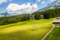 Cable car in the Titlis Switzerland Royalty Free Stock Photo