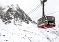 Cable Car to the Aguille du Midi peak, Mont Blanc