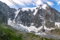 Cable car to Aiguille du Midi, Mont Blanc Massif, France