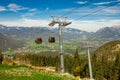 Cable car to the Bavarian Alps near lake KÃÂ¶nigssee, Germany Royalty Free Stock Photo