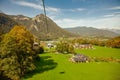 Cable car to the Bavarian Alps near lake KÃÂ¶nigssee, Germany Royalty Free Stock Photo