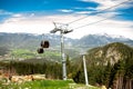 Cable car to the Bavarian Alps near lake KÃÂ¶nigssee, Germany Royalty Free Stock Photo