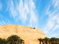 Cable Car to Masada -the ancient jewish fortress on Judaean Desert overlooking the Dead Sea Israel Royalty Free Stock Photo