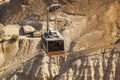 Cable car to Masada fortress. Israel. Royalty Free Stock Photo