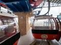 Cable car to the Mount of Temptations, Jericho, West Bank Royalty Free Stock Photo