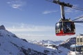 Cable car to Mt Titlis in Switzerland Royalty Free Stock Photo