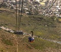 Cable car to the Table Mountain, Cape Town, South Africa Royalty Free Stock Photo