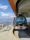 Cable car on Vodno Mountain near Skopje, North Macedonia.