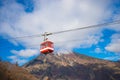 Cable car and tourist at Akechidaira plateau in japan. Royalty Free Stock Photo