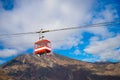 Cable car and tourist at Akechidaira plateau in Nikko. Royalty Free Stock Photo